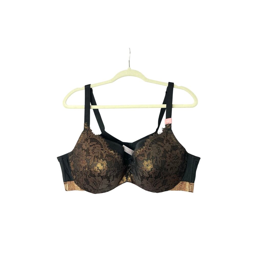 NEW Modern Cacique Collection Lace Lightly Lined Balconette Bra 44D Supportive